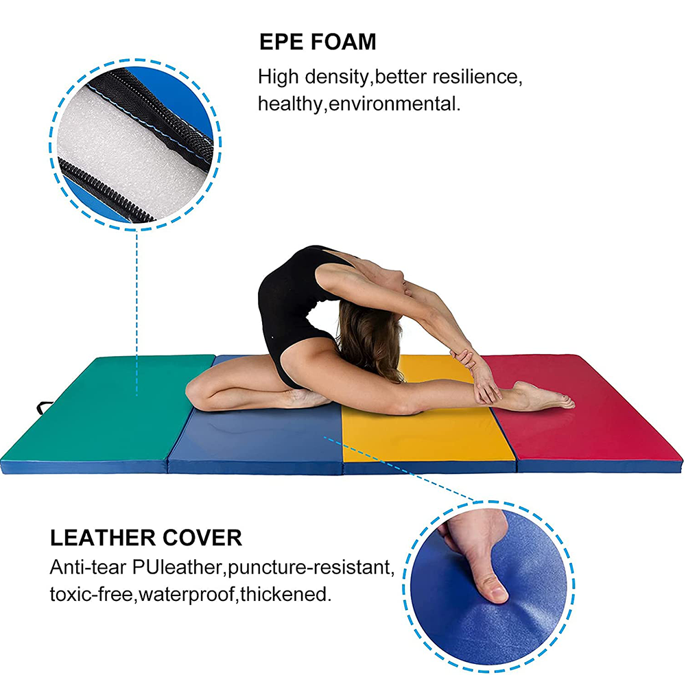 Color matching yoga mat, home practice mat, durable and wear-resistant