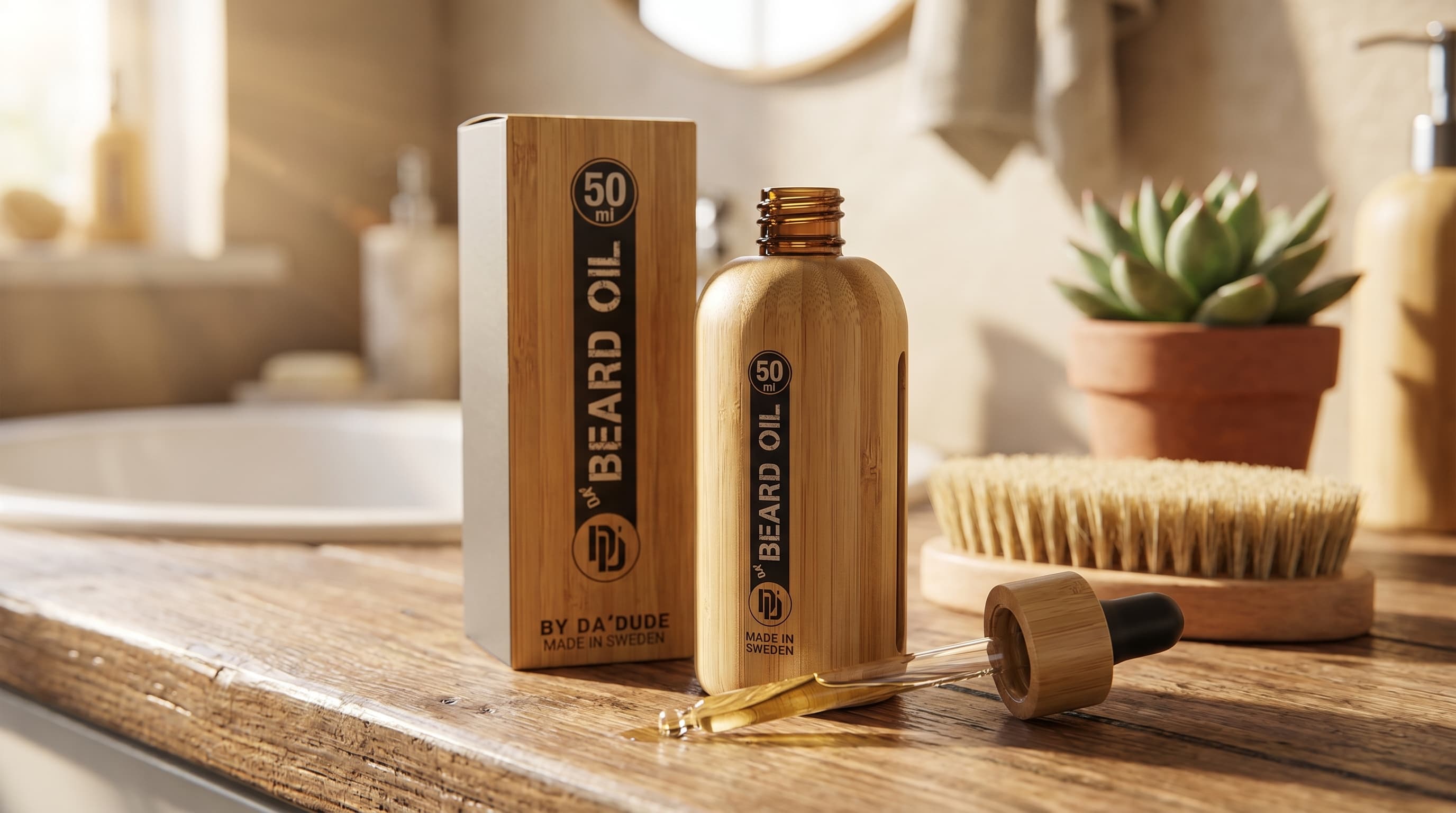 Da'Beard Oil vegan beard growth oil moisturiser for men