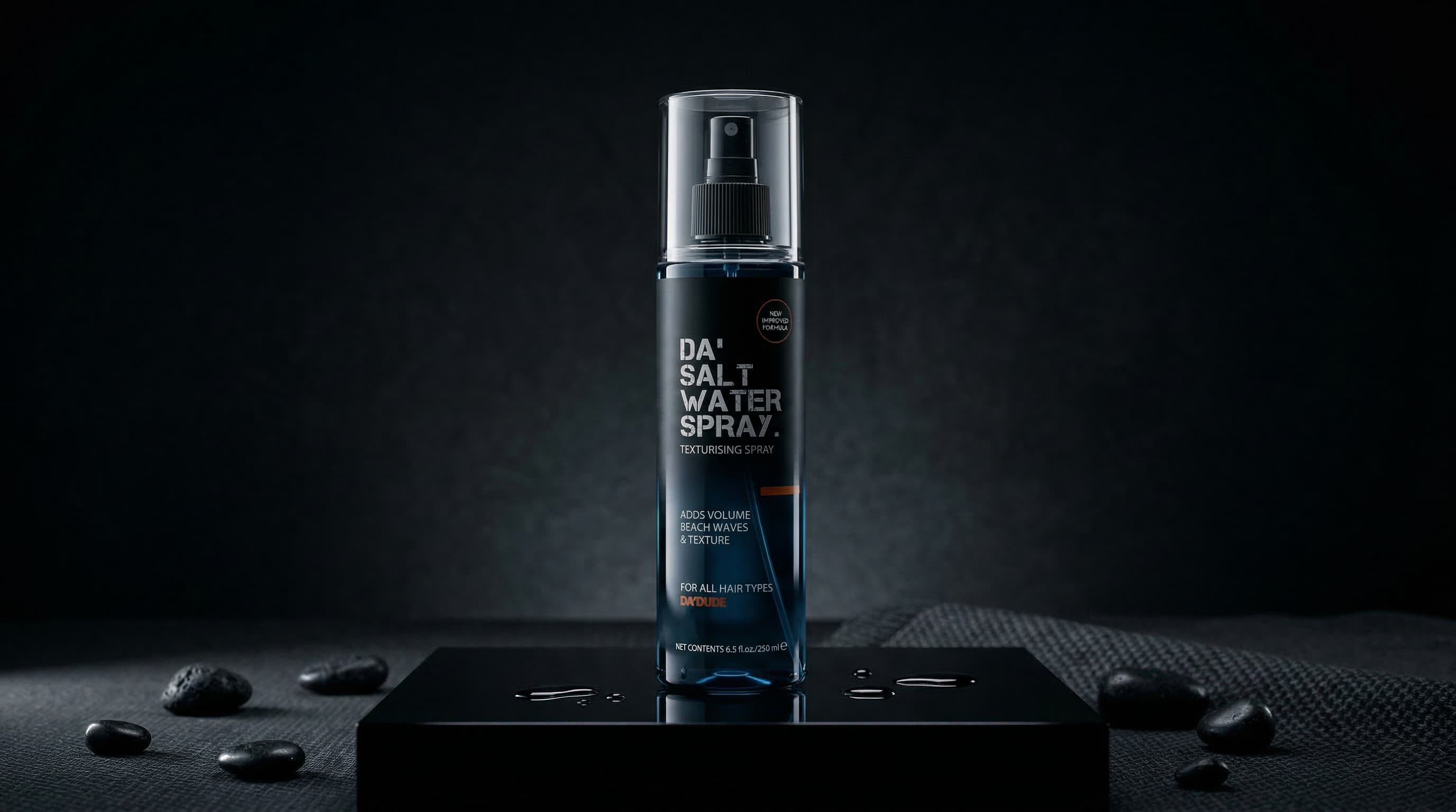 Da'Salt Water Spray for men adding volume and texture for beach hair