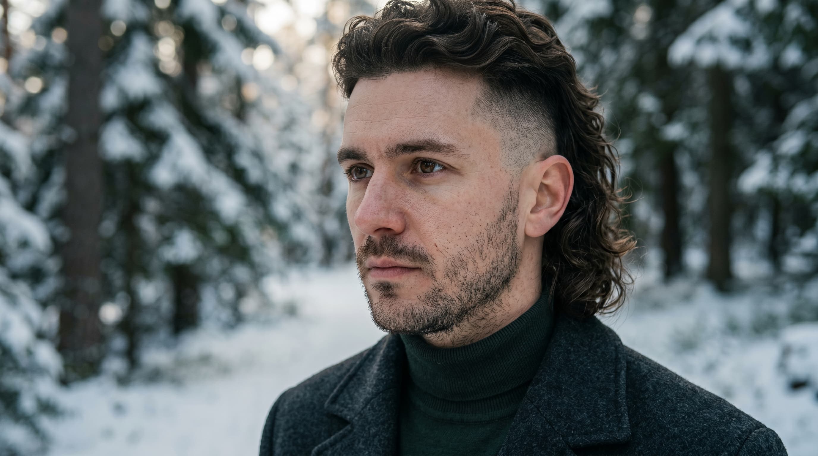 Modern mullet hairstyle for men &mdash; bold short sides with longer back