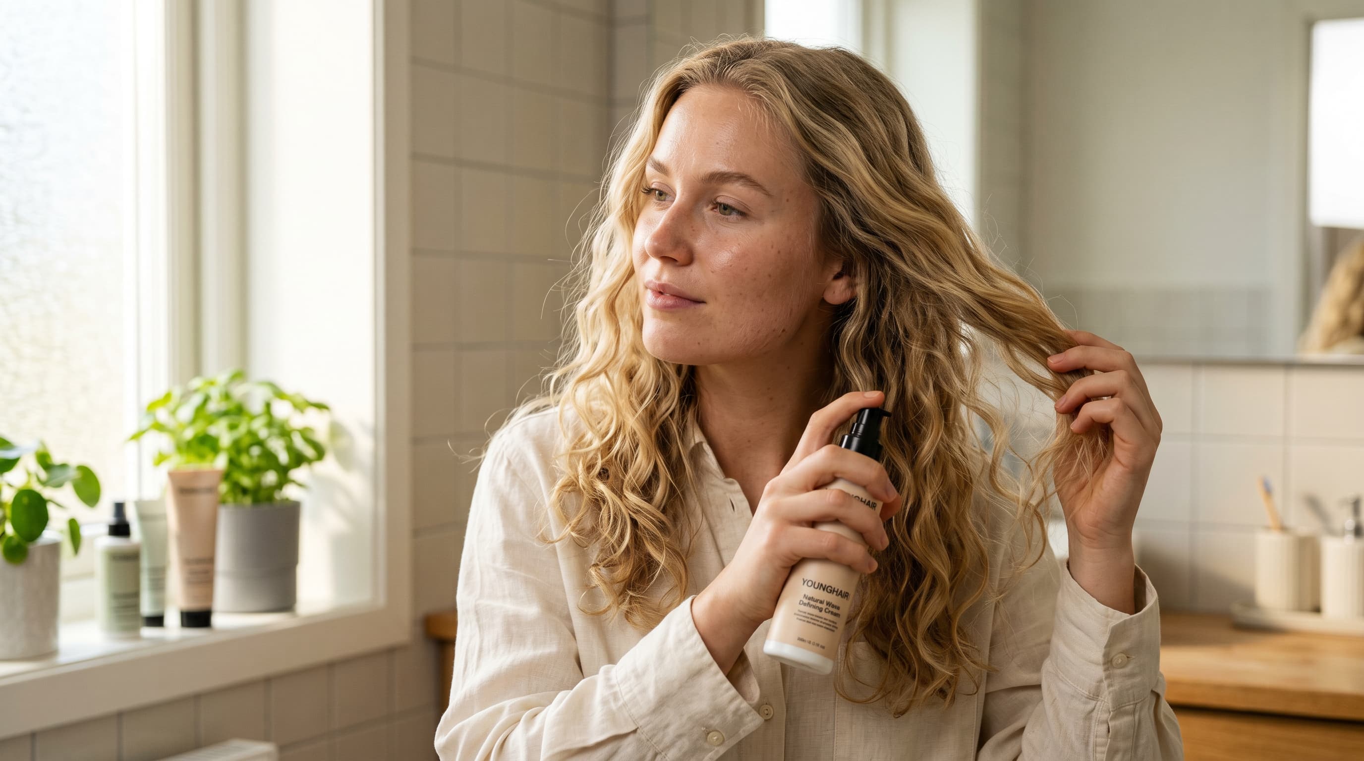 YoungHair Swedish hair care products for women with curly dry and frizzy hair