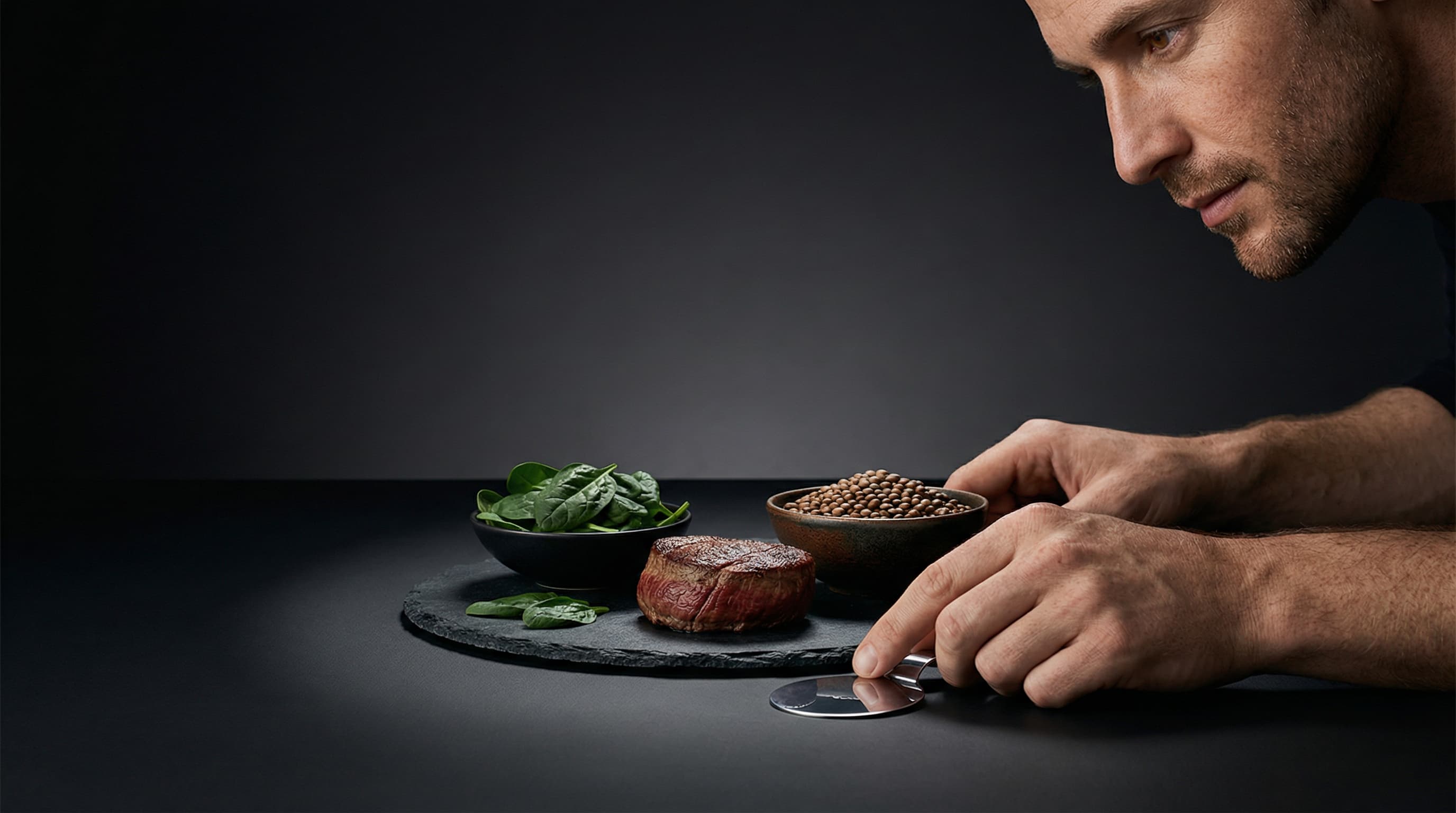 Iron-rich foods for hair growth including spinach red meat and lentils