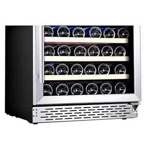 built in wine cooler with front venting kick plate