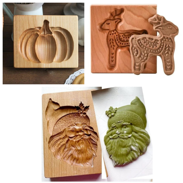 🔥Early Christmas Hot Sales⏰💖WOOD PATTERNED COOKIE CUTTER - EMBOSSING MOLD FOR COOKIES🔥BUY 1 GET 1 FREE🔥