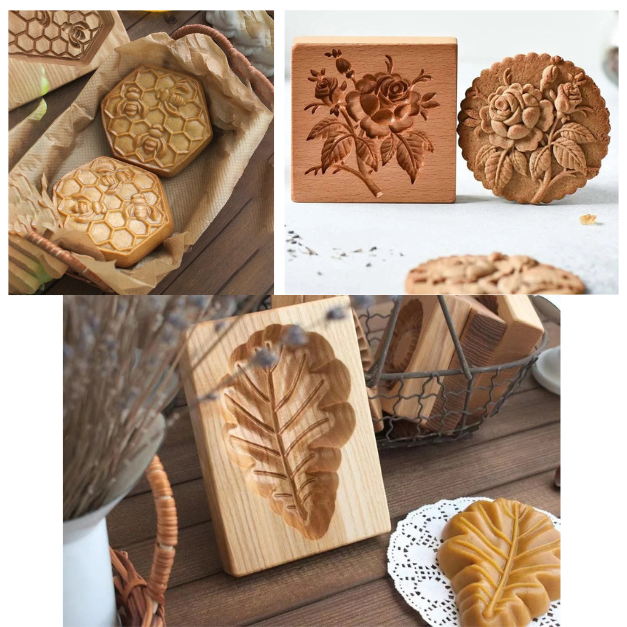 🔥Early Christmas Hot Sales⏰💖WOOD PATTERNED COOKIE CUTTER - EMBOSSING MOLD FOR COOKIES🔥BUY 1 GET 1 FREE🔥