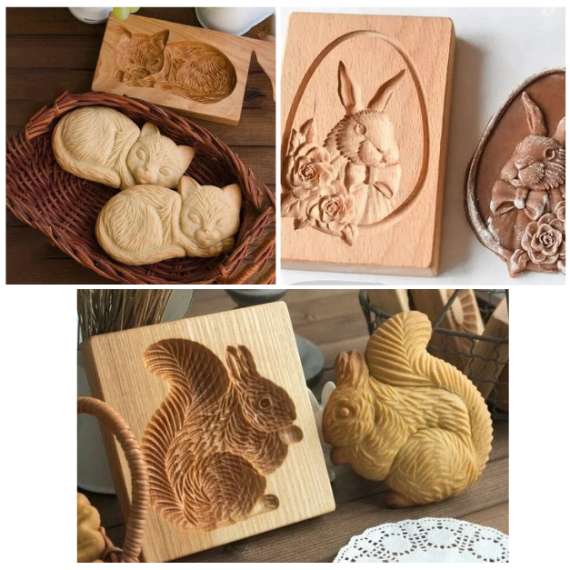 🔥Early Christmas Hot Sales⏰💖WOOD PATTERNED COOKIE CUTTER - EMBOSSING MOLD FOR COOKIES🔥BUY 1 GET 1 FREE🔥