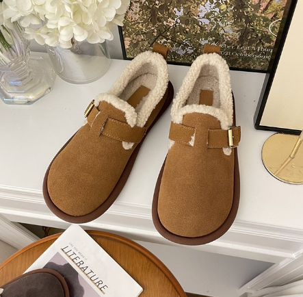 🔥Last Day 50% OFF -Women's Plush Round Toe Slip-On Flats-Buy 2 Free Shipping