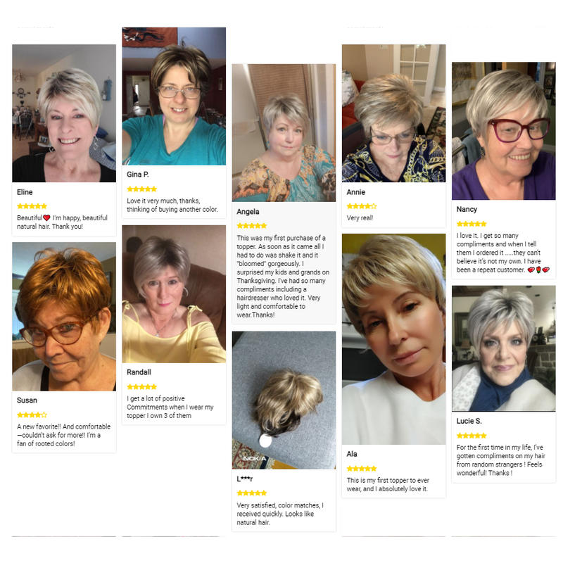 SUMMER HOT SALE🔥 65% OFF|SHORT NATURAL HAIR TOPPERS With Bangs