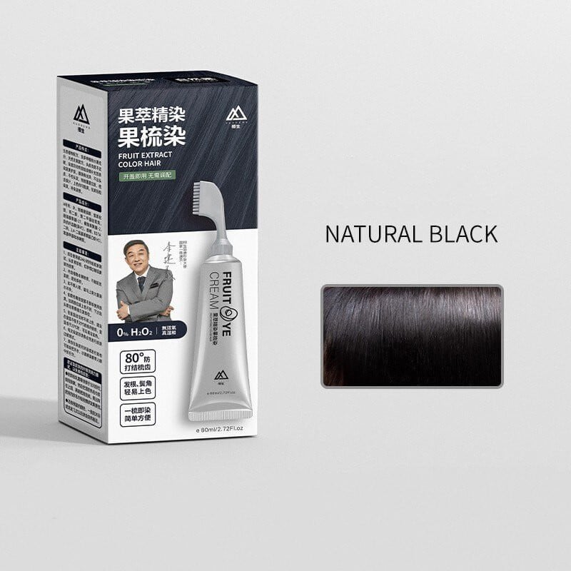 Natural fruit and vegetable extract hair dye