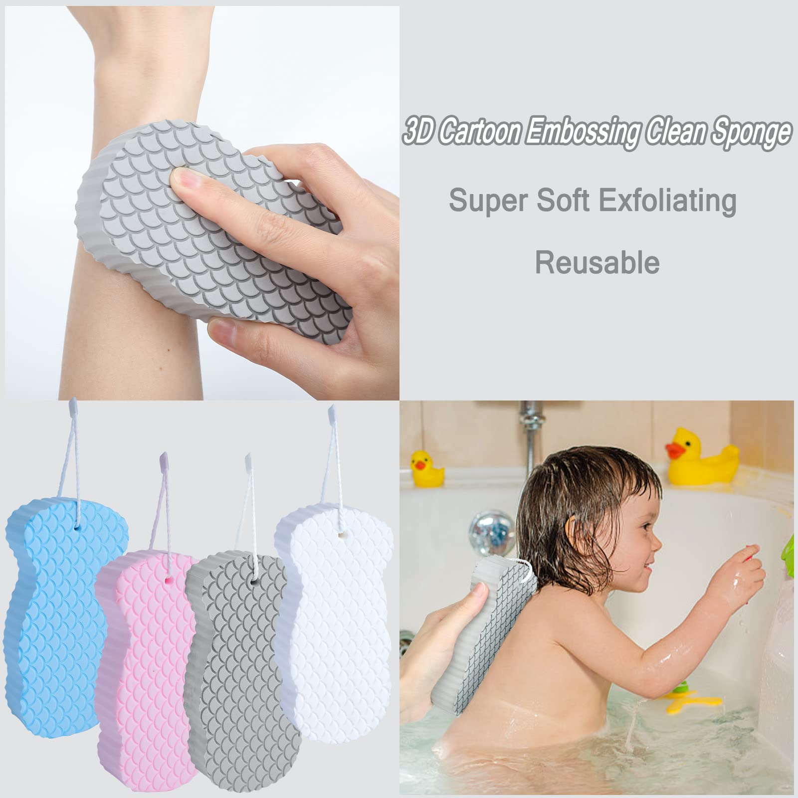 🎁2023-Christmas Hot Sale🎁 Super Soft Exfoliating Bath Sponge🧽