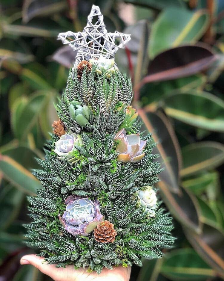 🔥Last  Day 70% OFF - 🎁🎄Succulent Art Tree