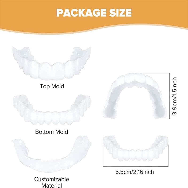 GleamSmile™ Snap-On Dentures- Affordable Smile Design- No Dentist