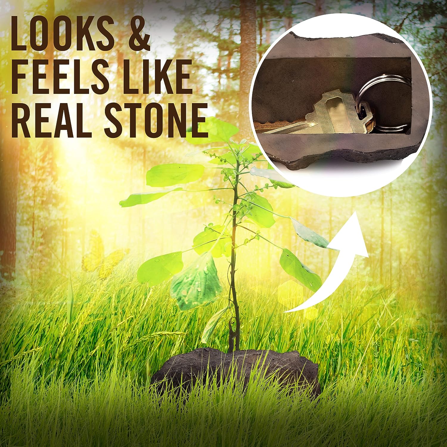 Key hide faker ston- Safe for Outdoor Garden or Yard
