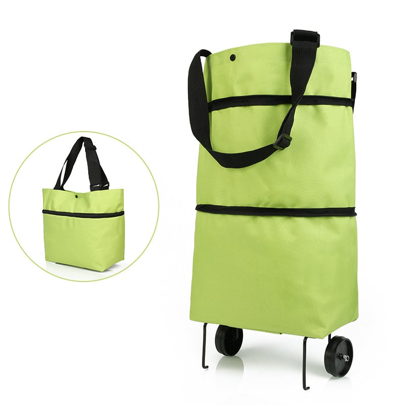 (🔥HOT SALE NOW 49% OFF) - 2-in-1 Shopping Bag Folding Green Bag