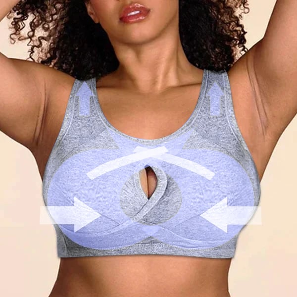 🔥Last Day 49% OFF😍-Pure Cotton Instantly lifts Anti-Sagging Wirefree Bra(Fast VIP Shipping Today)⚡