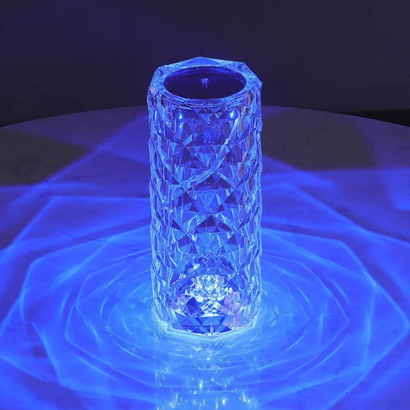 🔥16 Colors Rose Rays Crystal Diamond Table Lamp