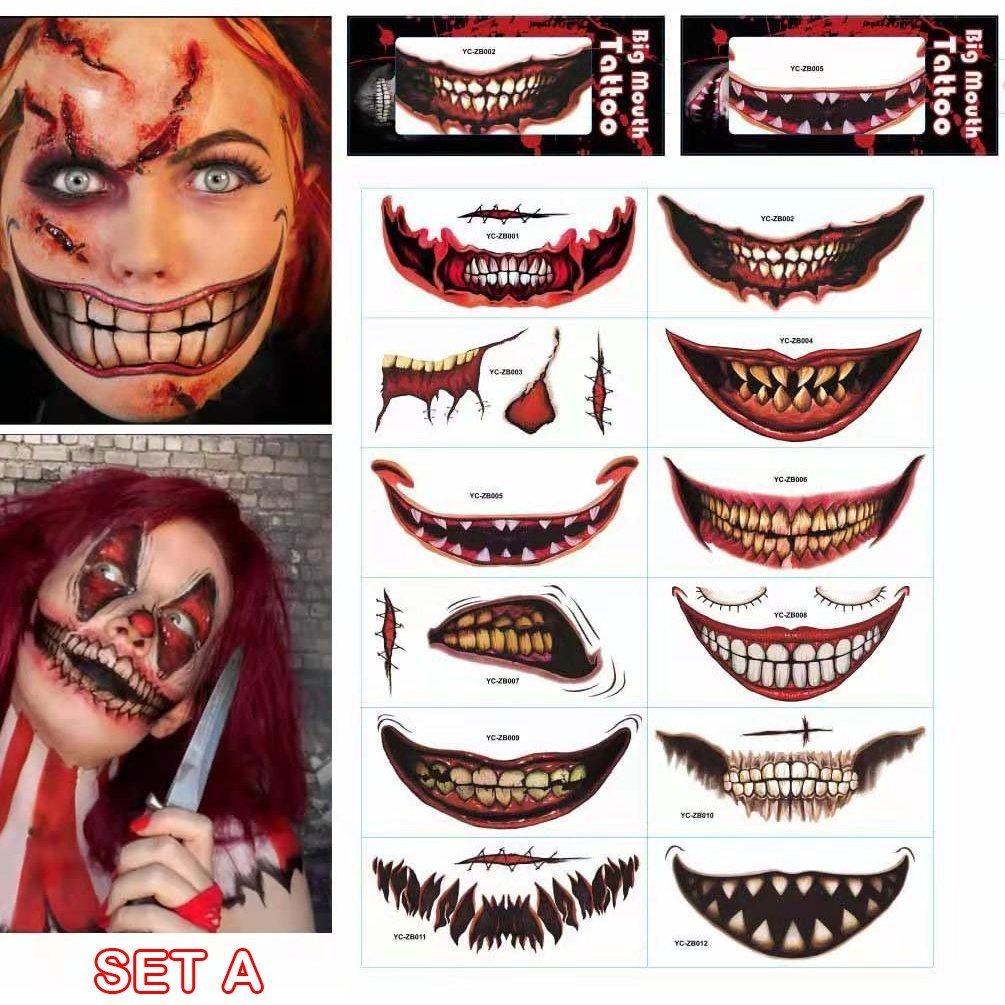 🎃HALLOWEEN PRE SALE - 49% OFF🎃Halloween Prank Makeup Temporary Tattoo