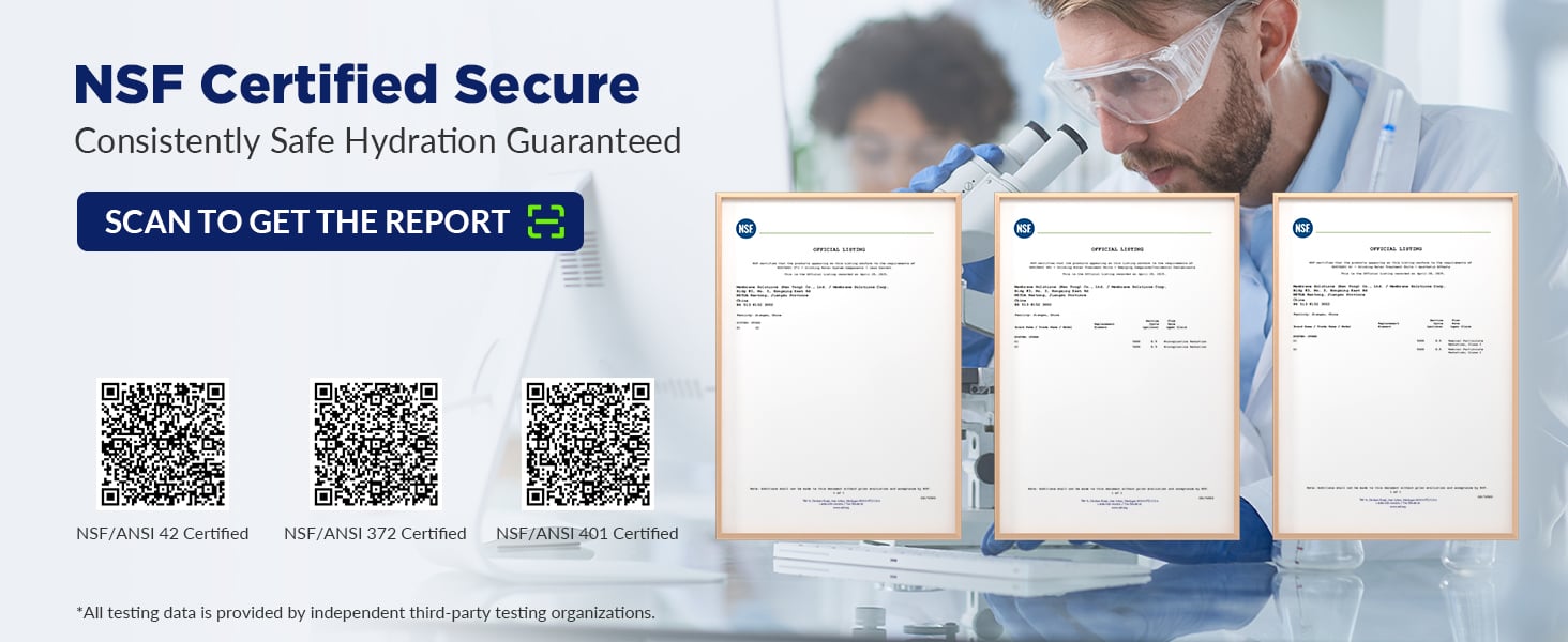 water filter straw-NSF Certificate