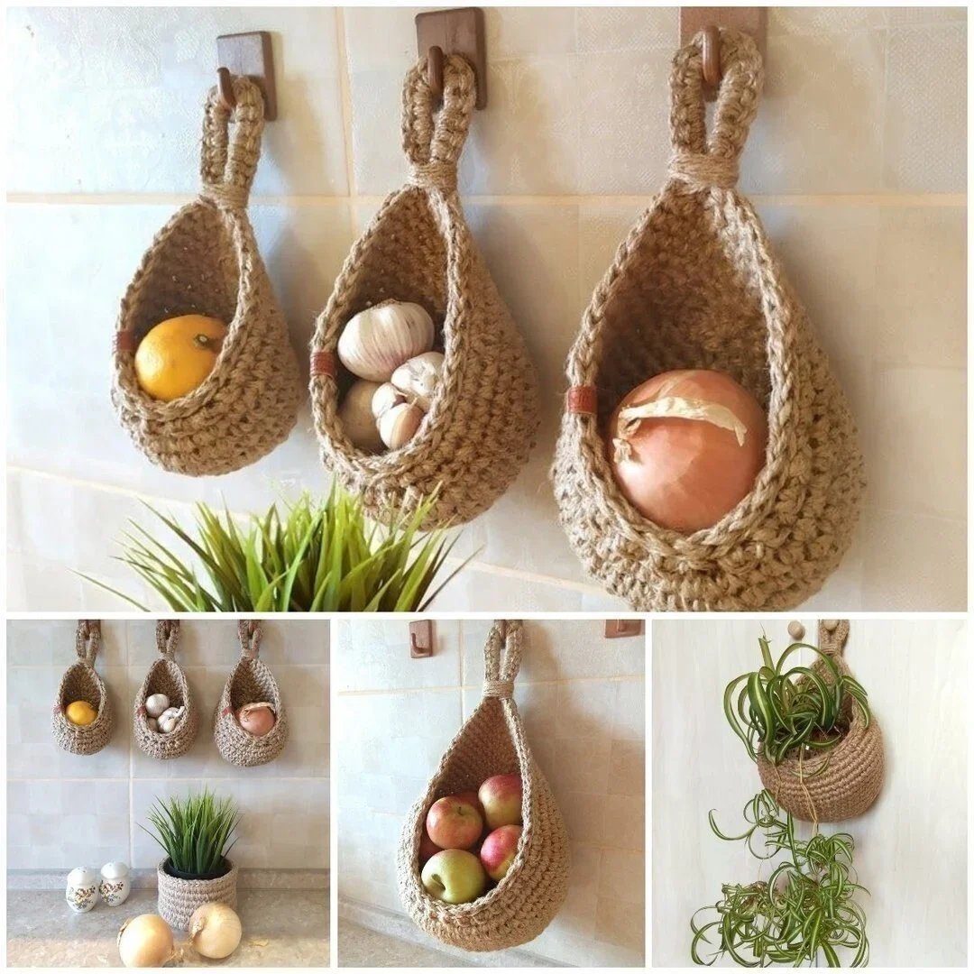 49% OFF-Hanging Wall Vegetable Fruit Baskets