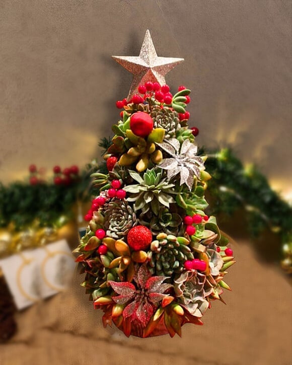 🔥Last  Day 70% OFF - 🎁🎄Succulent Art Tree