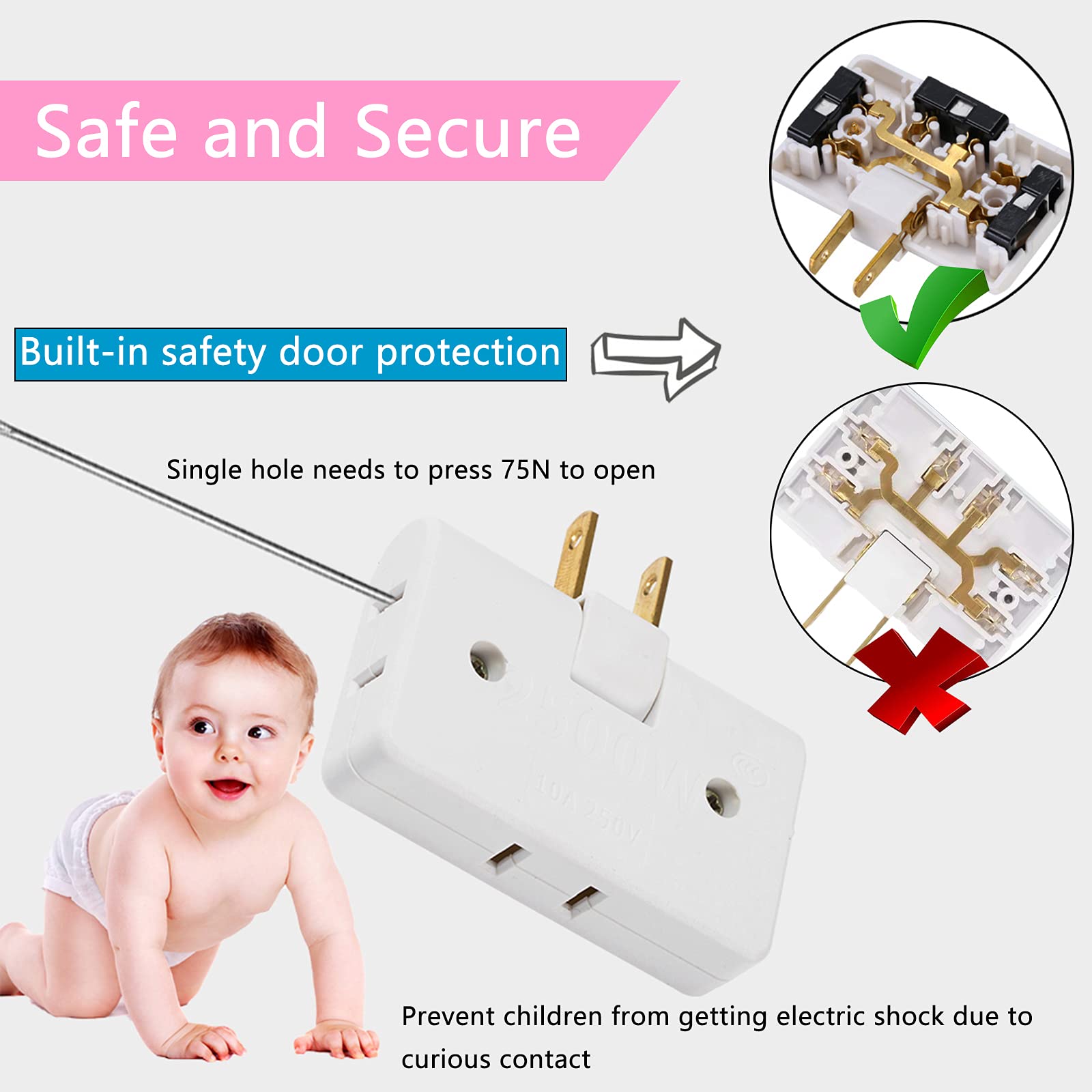 🔥🎁2023-Christmas Hot Sale🎁 - 49% OFF)180 Degrees Rotatable Socket Converter