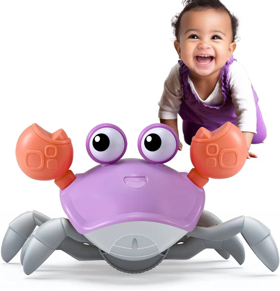 Scuttle & Groove Crawling Crab – Baby Fun Tummy Time & Crawling Buddy