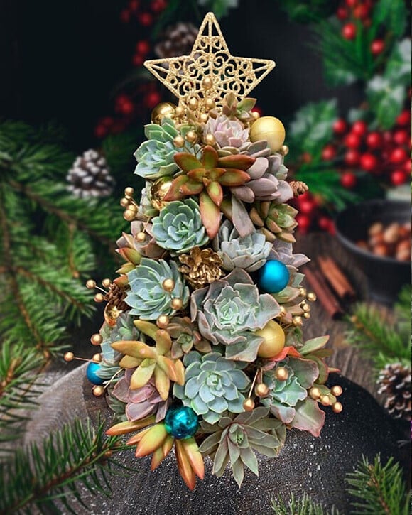 🔥Last  Day 70% OFF - 🎁🎄Succulent Art Tree