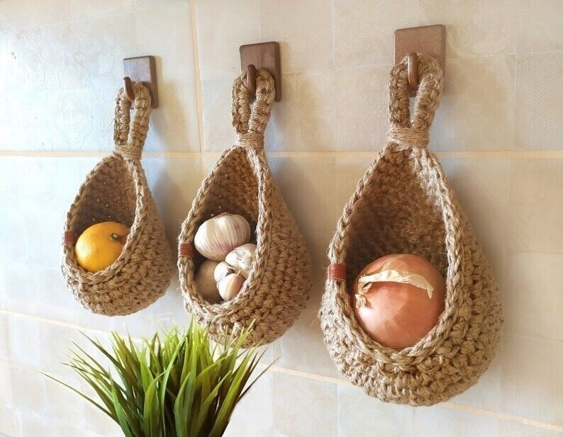 49% OFF-Hanging Wall Vegetable Fruit Baskets