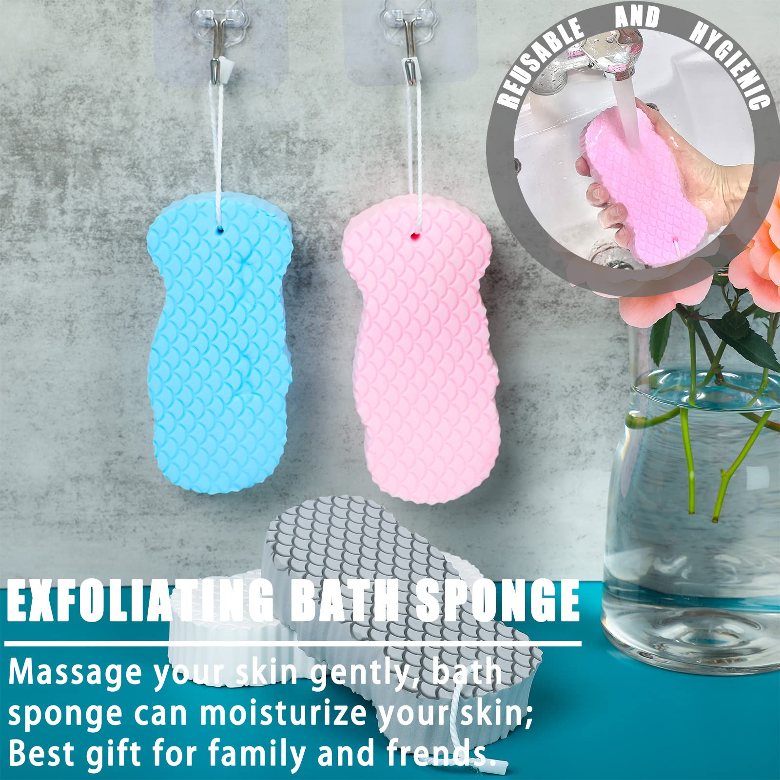 🎁2023-Christmas Hot Sale🎁 Super Soft Exfoliating Bath Sponge🧽