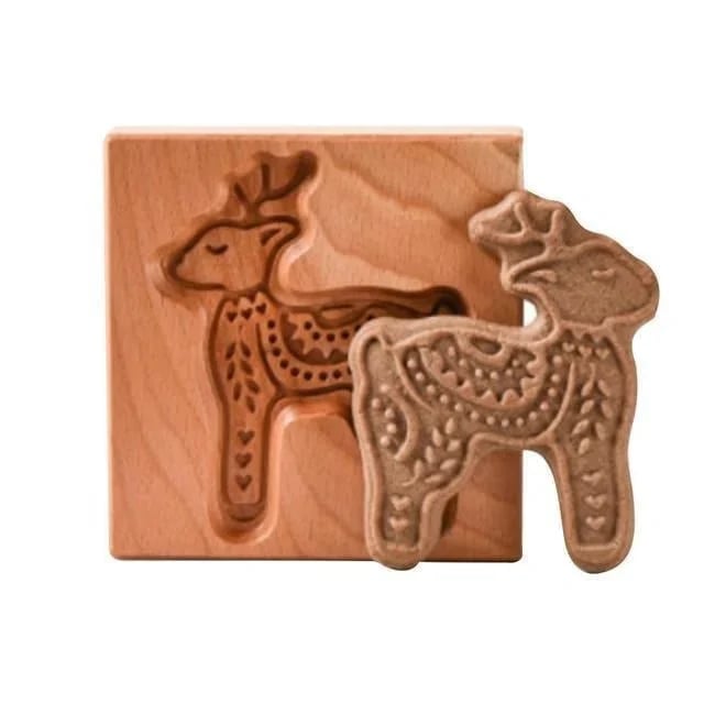 🔥Early Christmas Hot Sales⏰💖WOOD PATTERNED COOKIE CUTTER - EMBOSSING MOLD FOR COOKIES