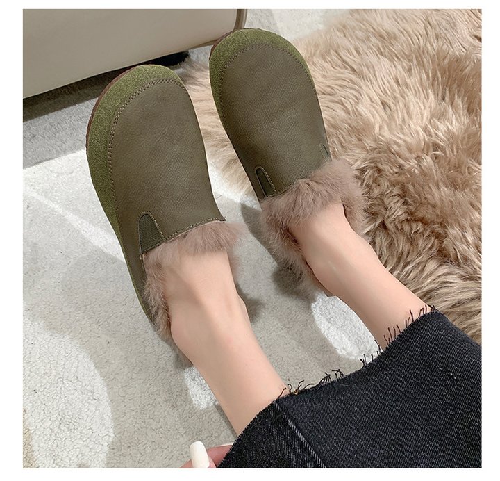 Last Day Sale 66% Off - Women's Warm Wool Leather Soft Anti-Slip Shoes
