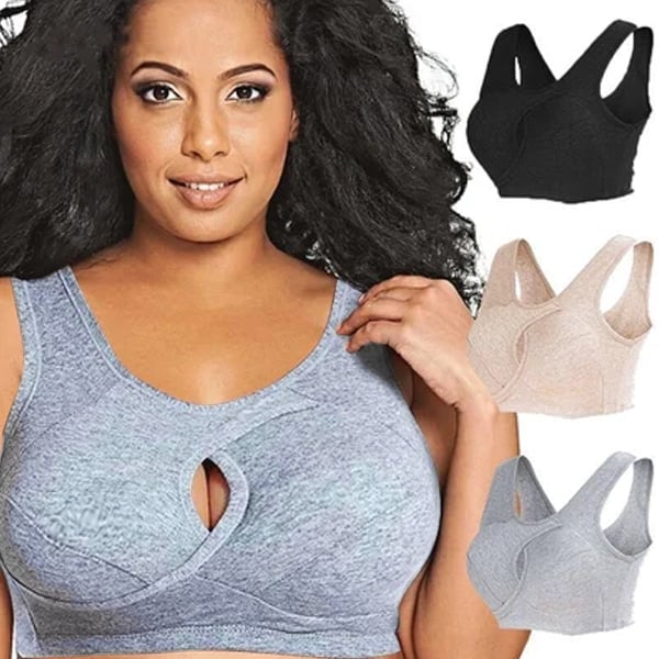 🔥Last Day 49% OFF😍-Pure Cotton Instantly lifts Anti-Sagging Wirefree Bra(Fast VIP Shipping Today)⚡