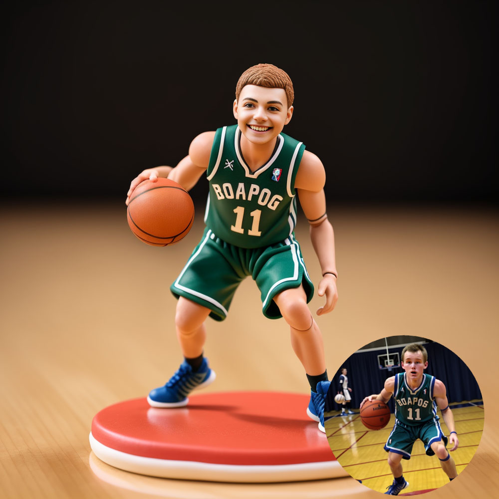 Personalized basketball player bobblehead from my photo