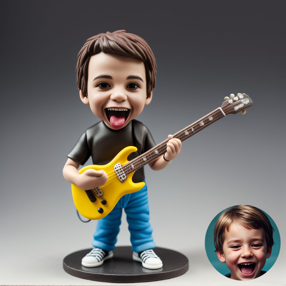 Rock and Roll Rocker Boy Figurine - Musical Passion