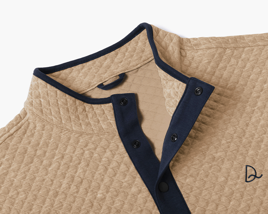 The Pullover: Diamond Quilted 