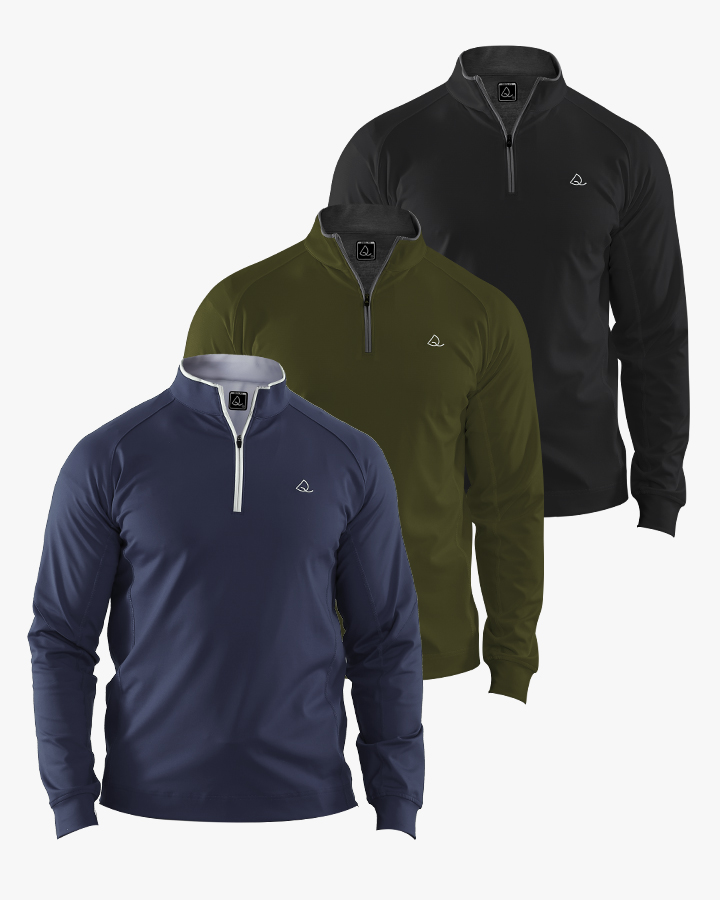 Performance 1/4 Zip Pullover 3-Pack