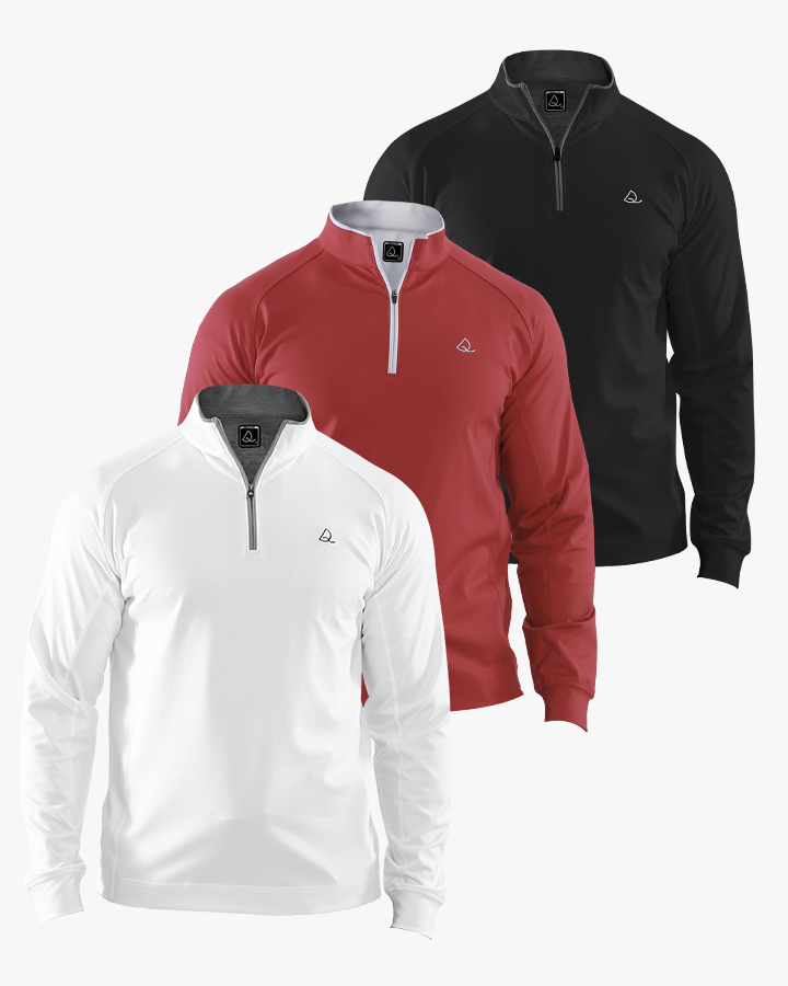 Performance 1/4 Zip Pullover 3-Pack