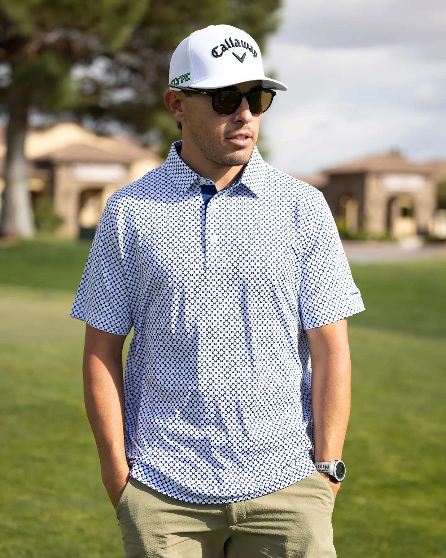 Geo Print Polo