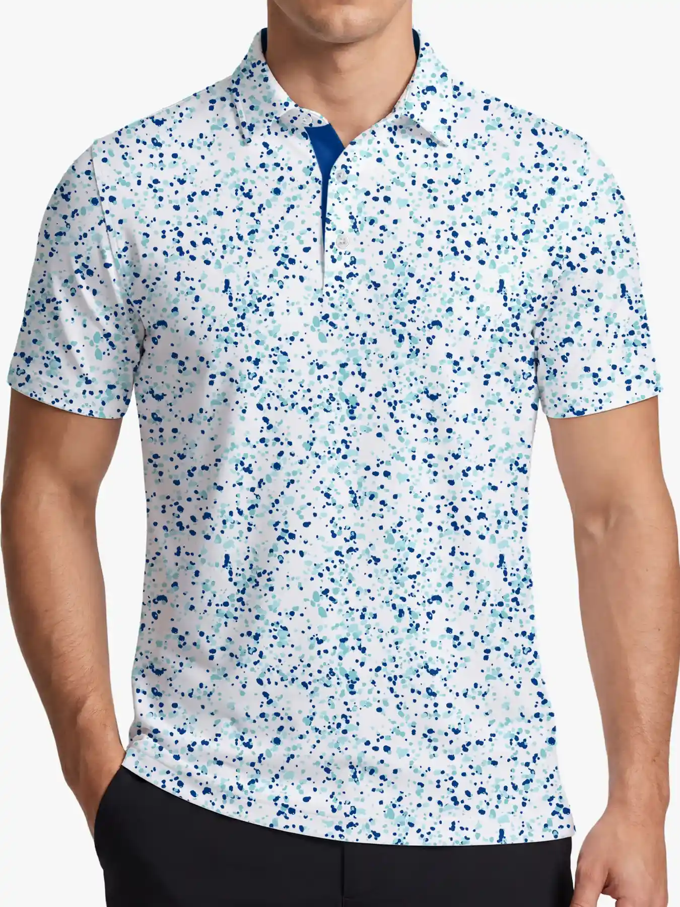 Nantucket Splash Men's Paint Splatter Polo - Deolax