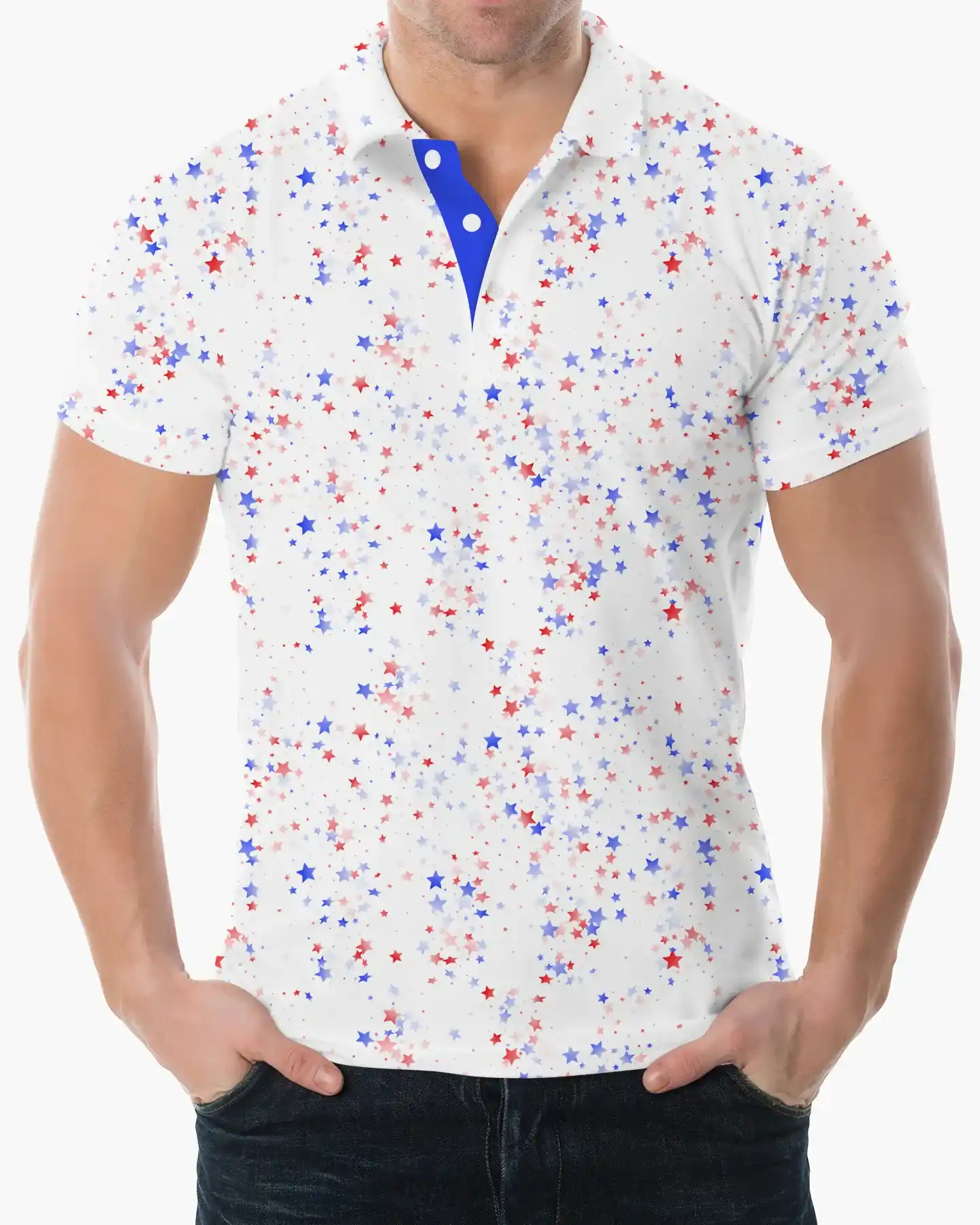 Patriotic Stars Polo - Deolax