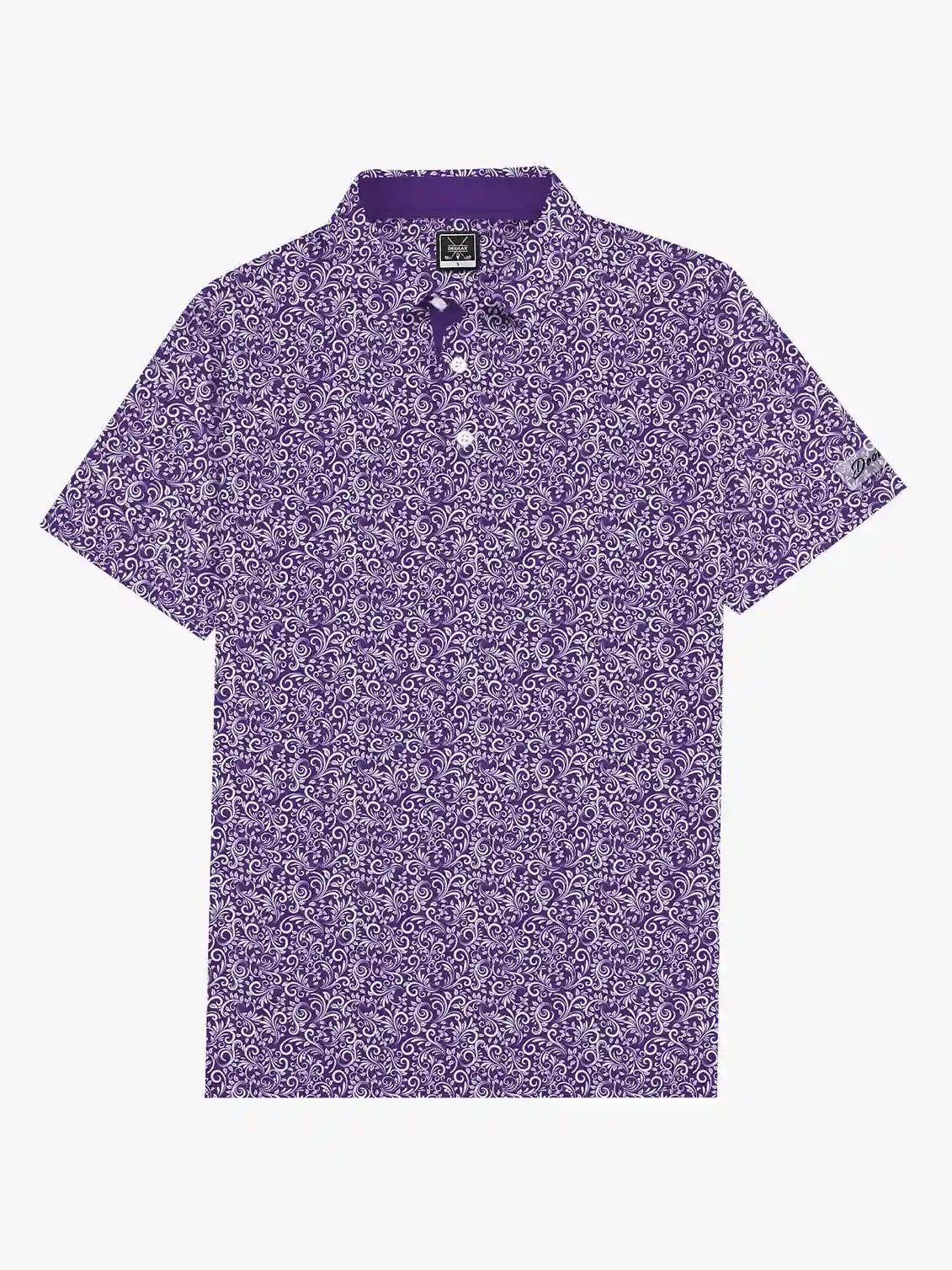 Classic Men's Purple Paisley Polo - Deolax