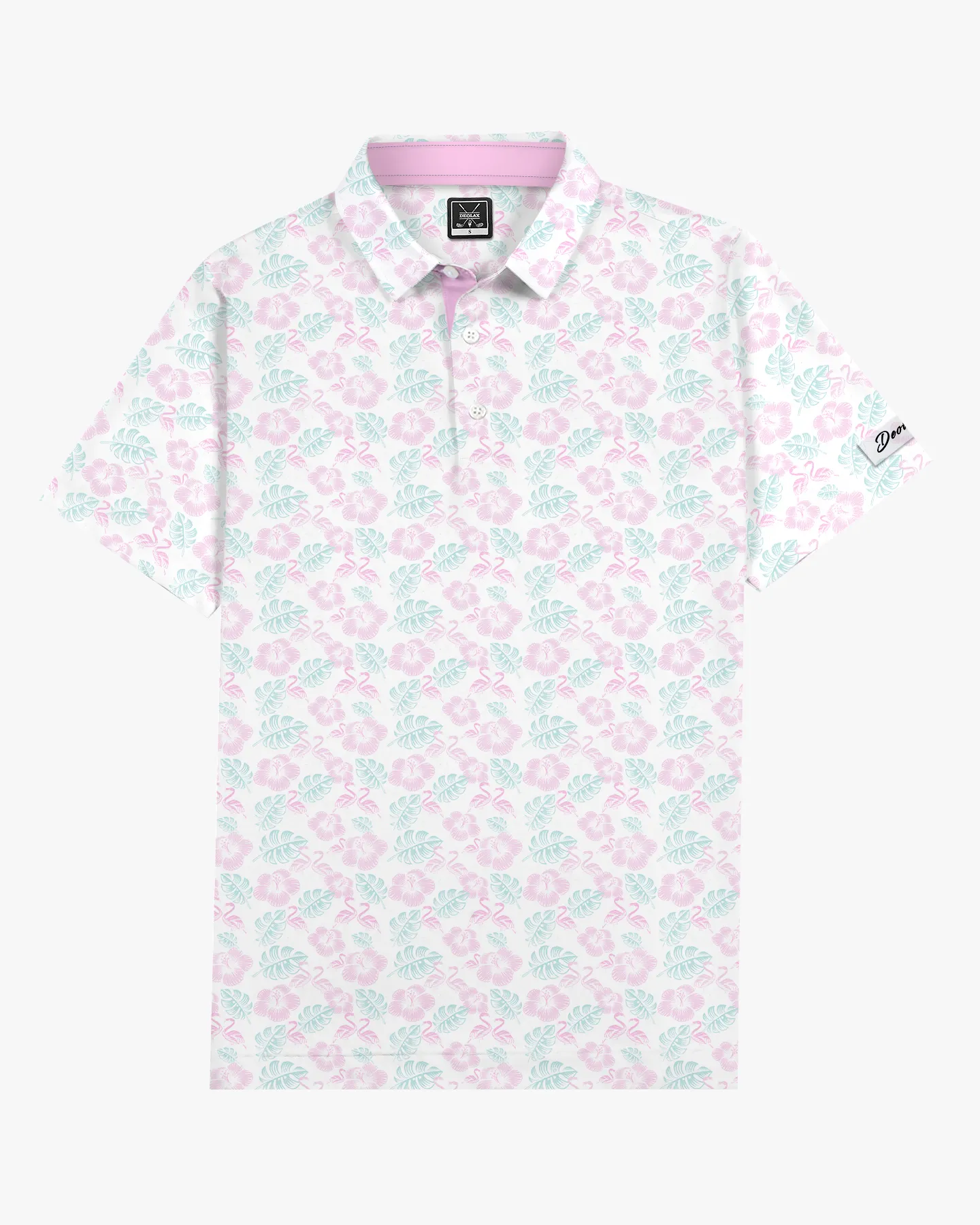 Pink Mingos Hawaiian Polo - Deolax