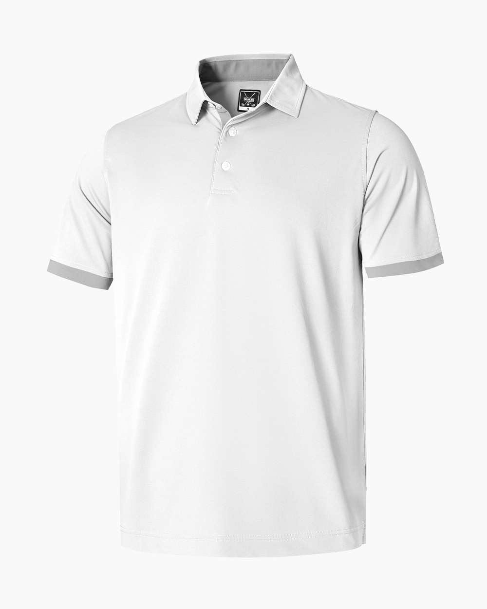 Classic Jersey Polo Shirt in White - Deolax