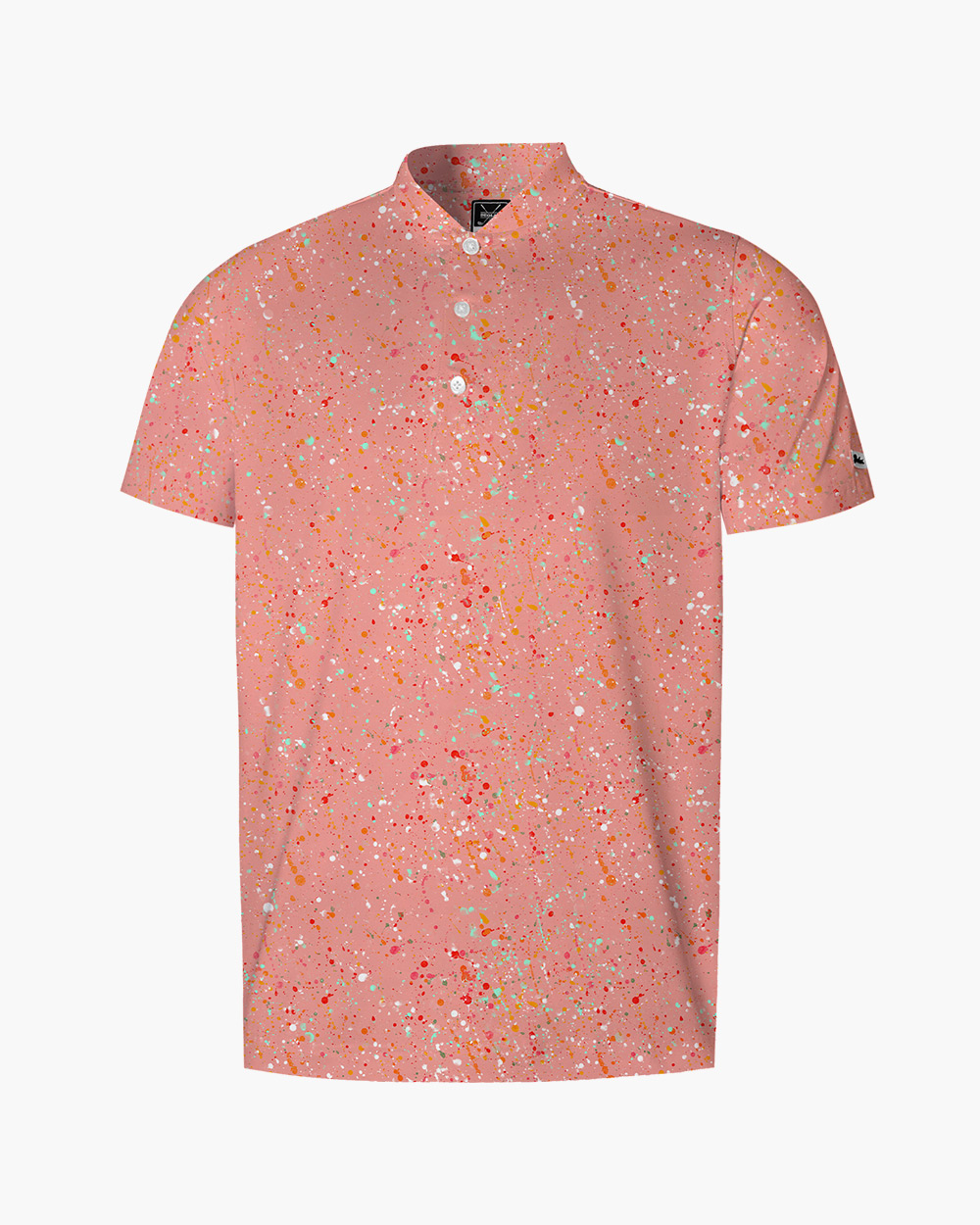 Pink-Hued Splashed Shirt
