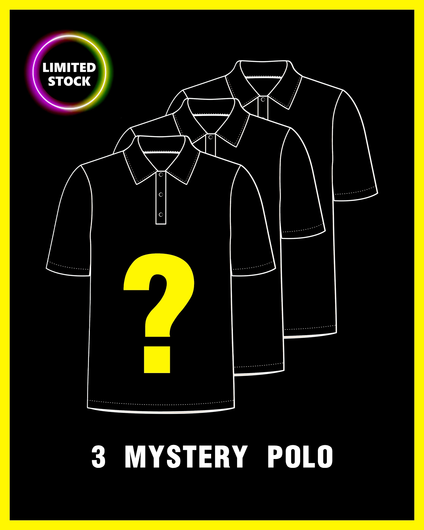 3  MYSTERY POLOS