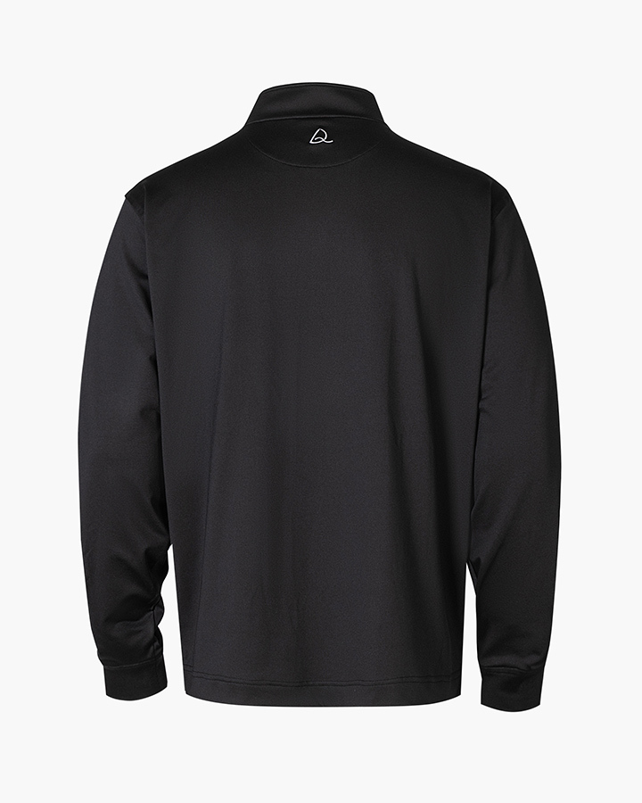 Deolax Zipper Performance Quarter Zip - Black