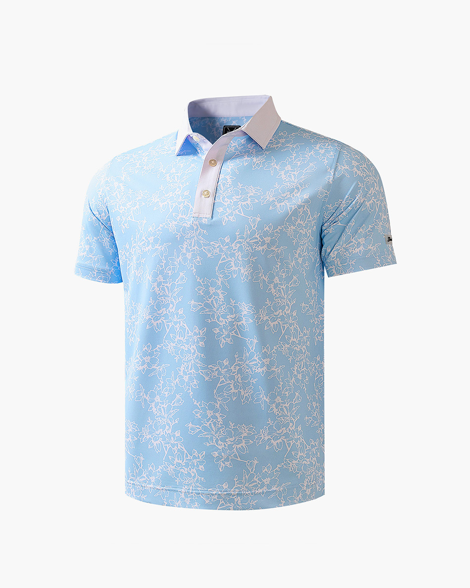 Southern Tide Island Blooms Pique Polo - Deolax
