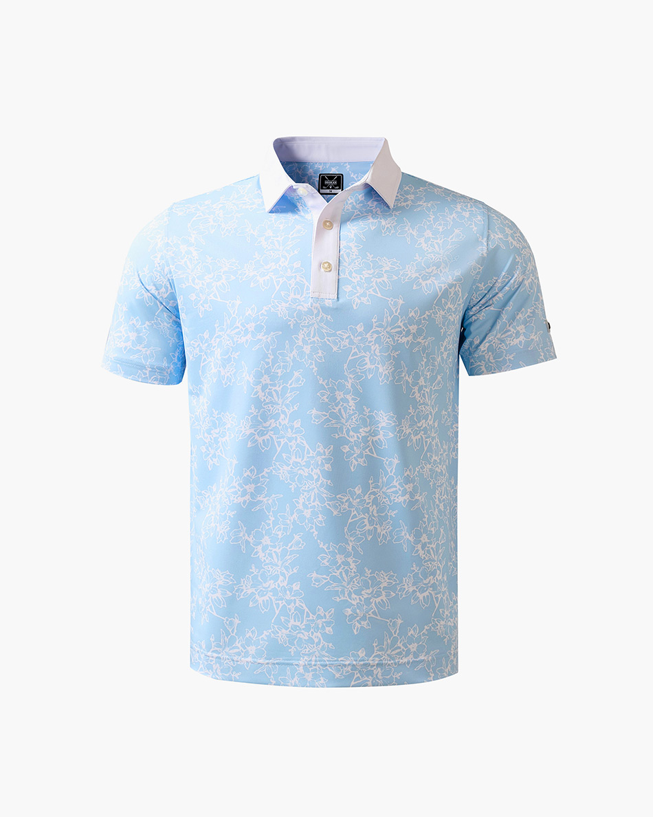 Southern Tide Island Blooms Pique Polo - Deolax