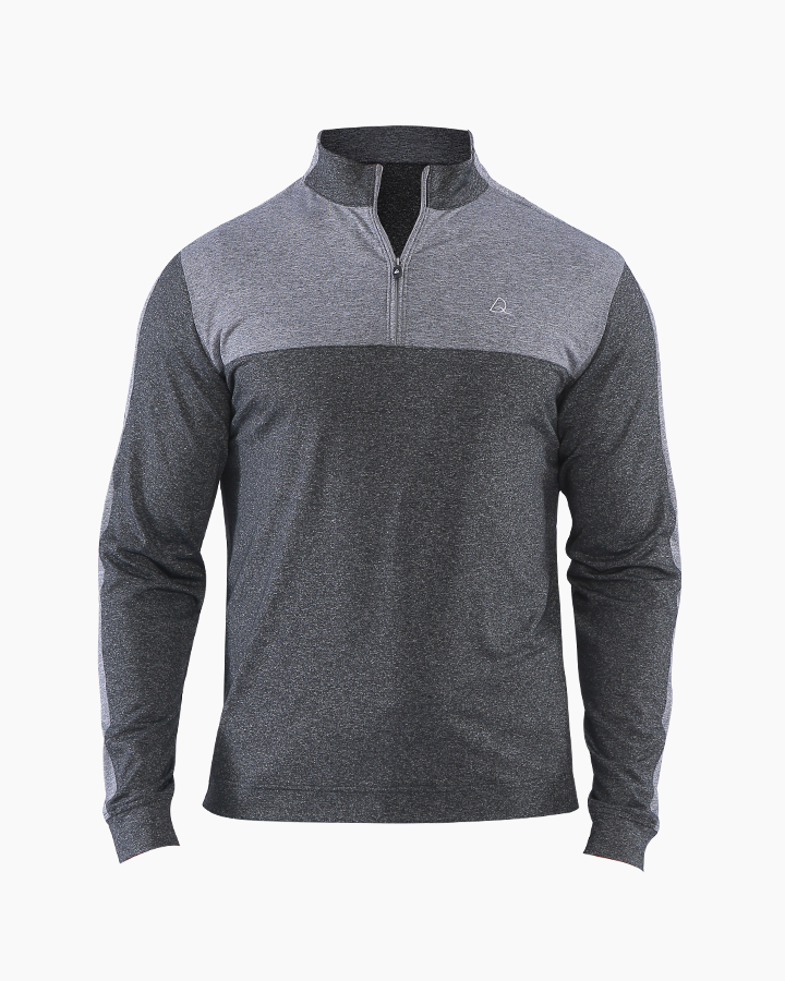 Deolax Comfort Soft Quarter Zip Pullover - Grey