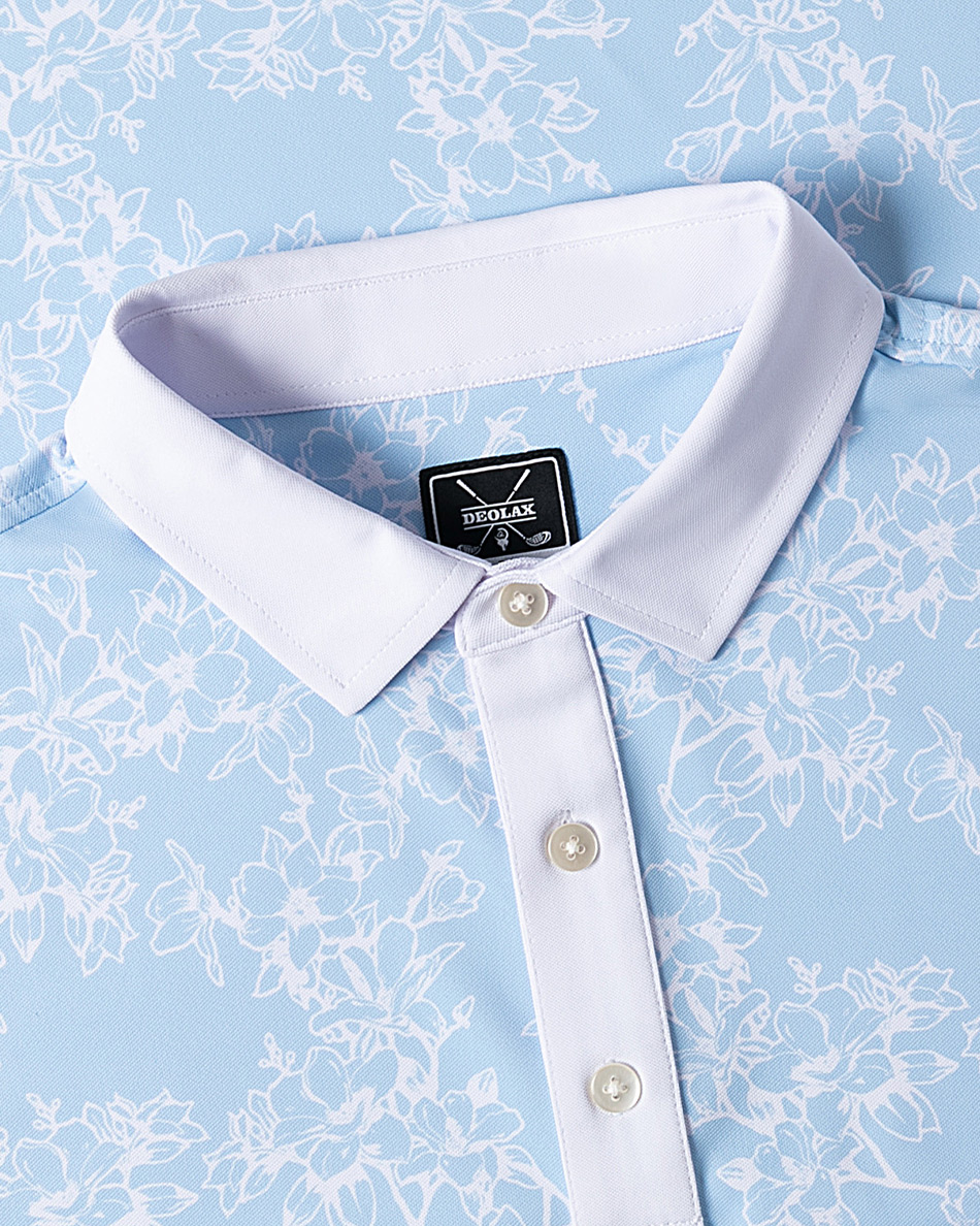 Southern Tide Island Blooms Pique Polo - Deolax